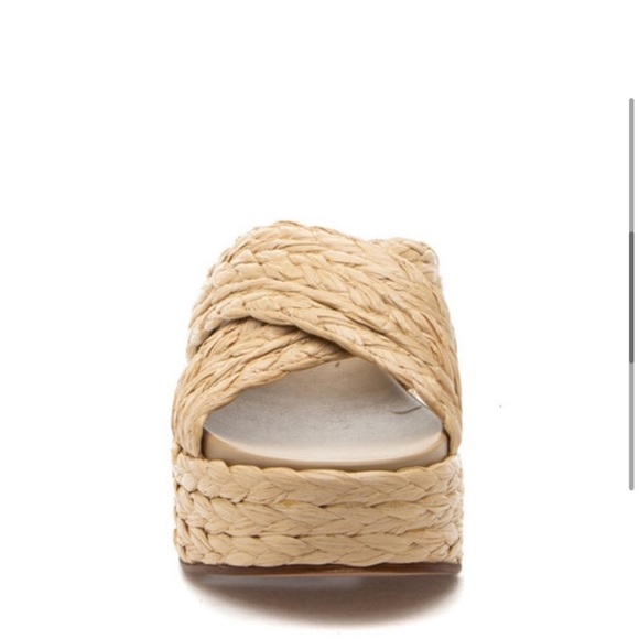 NWT J/SLIDES QUIVER Natural Raffia Sandal - Picture 4 of 15